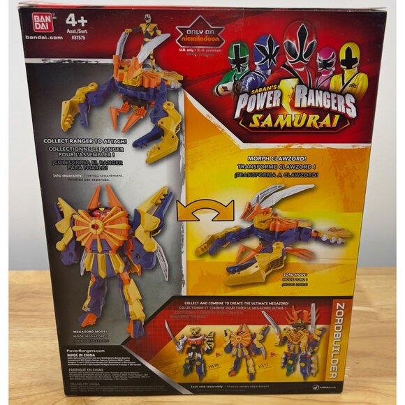 Power Rangers Samurai ClawZord Action Figure By Bandai #31577 - Picture 3 of 11